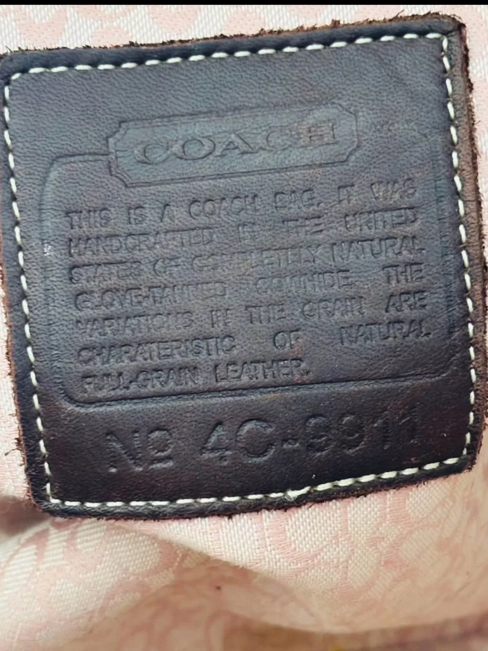 COACH Tan and Brown Signature Canvas Tote with Leather Trim - Picture 7 of 9